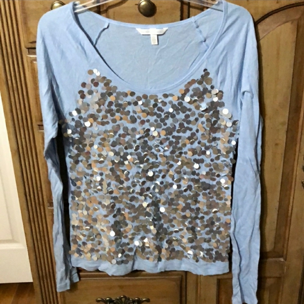 Long Sleeve Palliet Sequin Top Victoria Secret